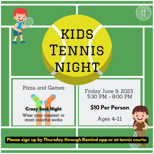 Kids Tennis Night @ Country Club of Peoria