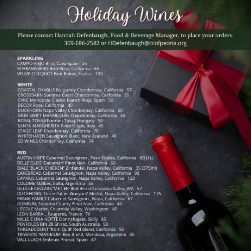 Holiday Wine Orders